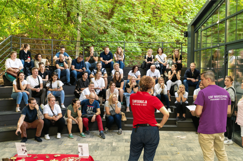 Teambuilding - foto Positive Procurement Summit teambuilding - Procurement Challenge